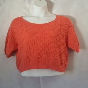 Torrid Coral Cropped Sweater